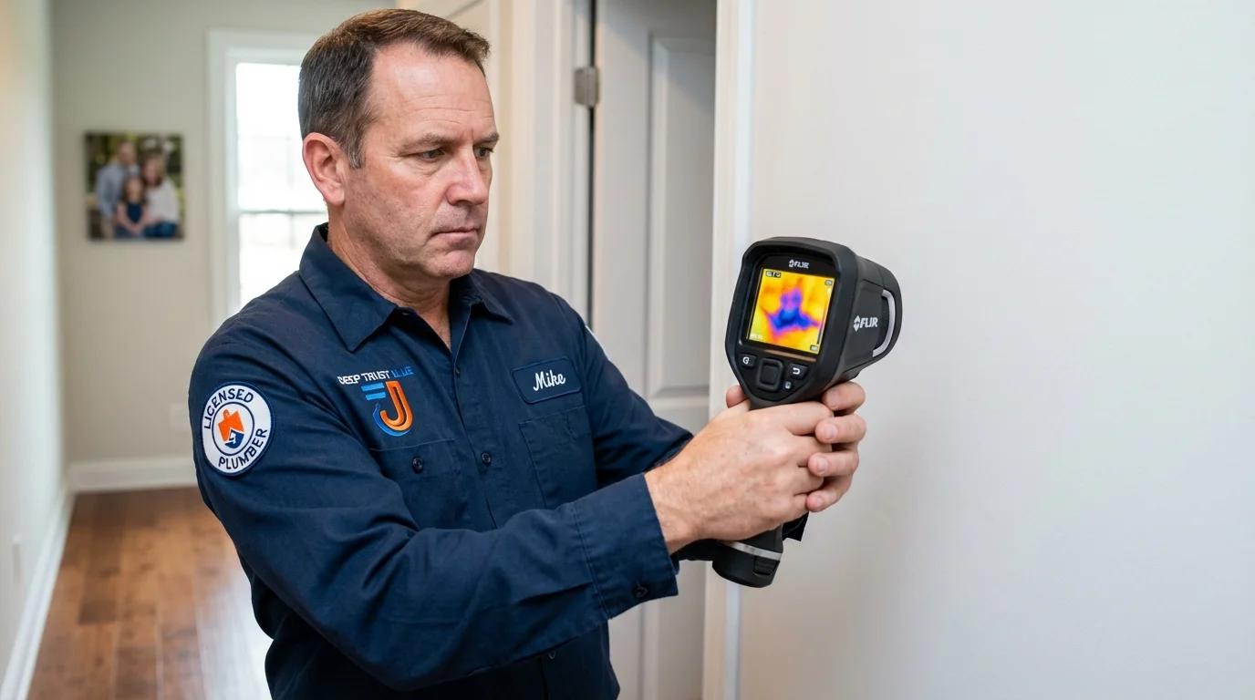 Thermal imaging leak detection by Johns Plumbing LLC in Tye